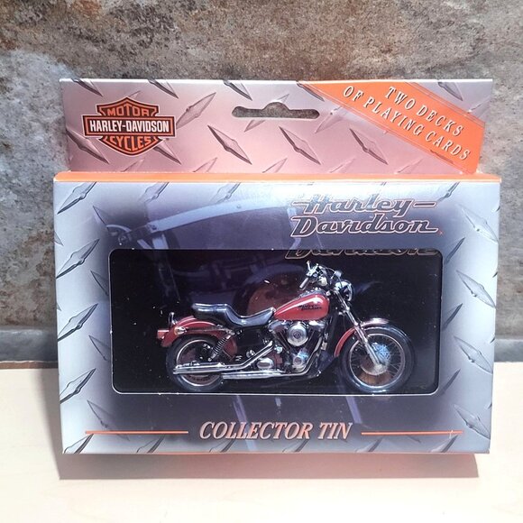 Harley Davidson Numbered Limited Edition Playing Cards In Tin 2 Decks 1999 - Picture 1 of 9